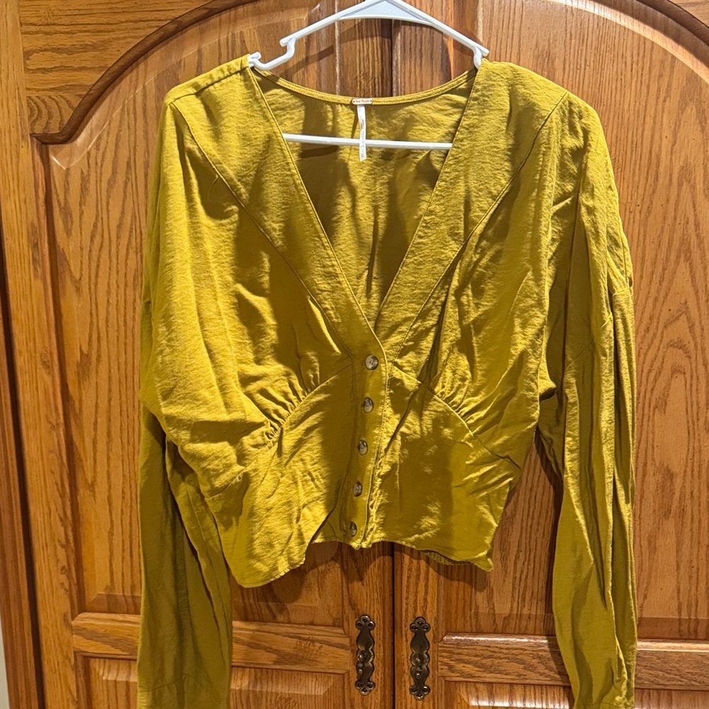 Free People Button-Up Women's Top